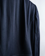 "GUCCI" Shawl collar glossy black jacket