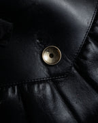 "YVES SAINT LAURENT" 80's-90's Logo engraved tassel detail bag