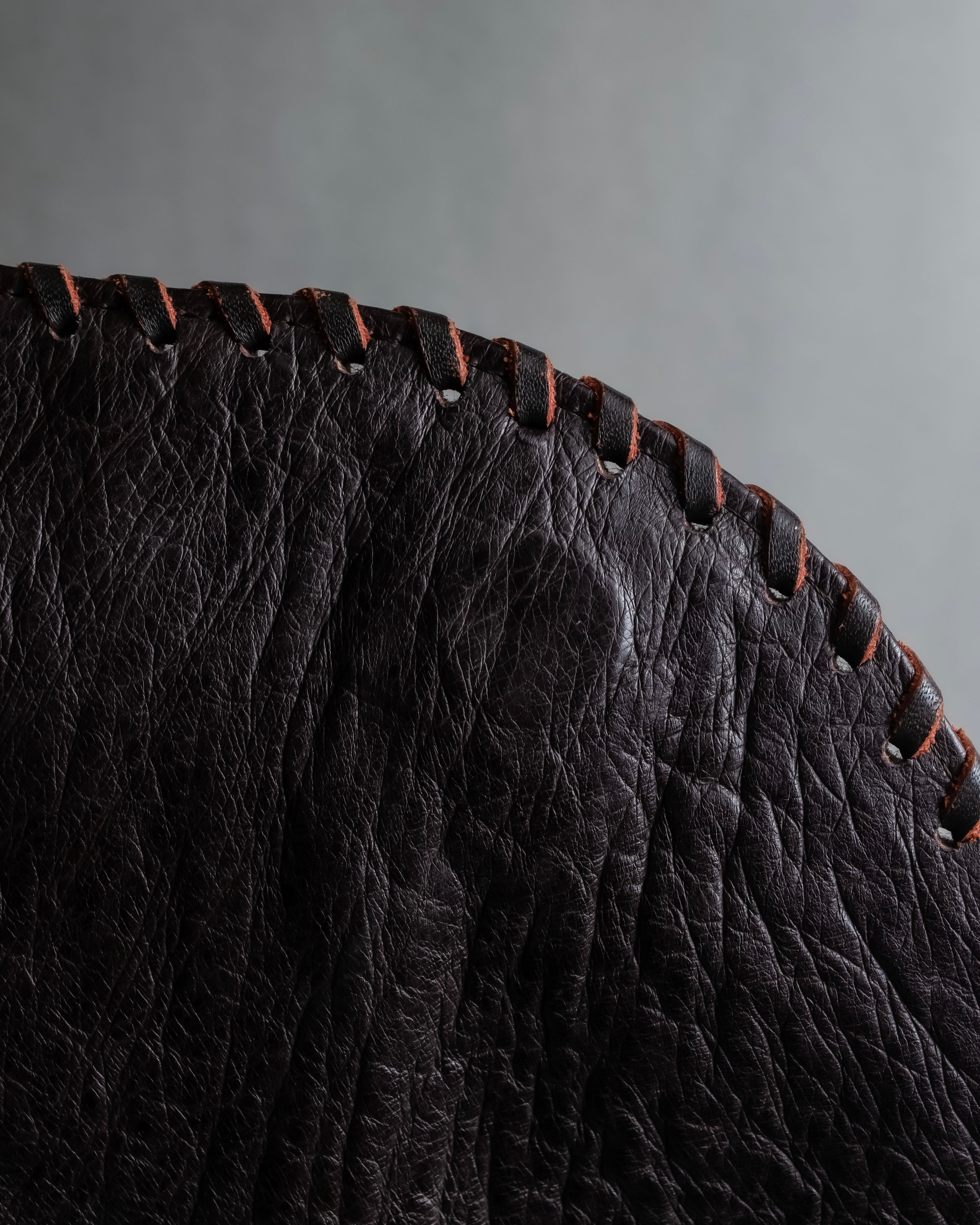 "Vintage JRA standard ostrich leather bag"