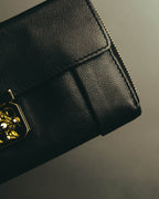 "Chloé" 2010's Black leather long wallet