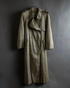 "BURBERRYS" Classic military detail maxi length trench coat