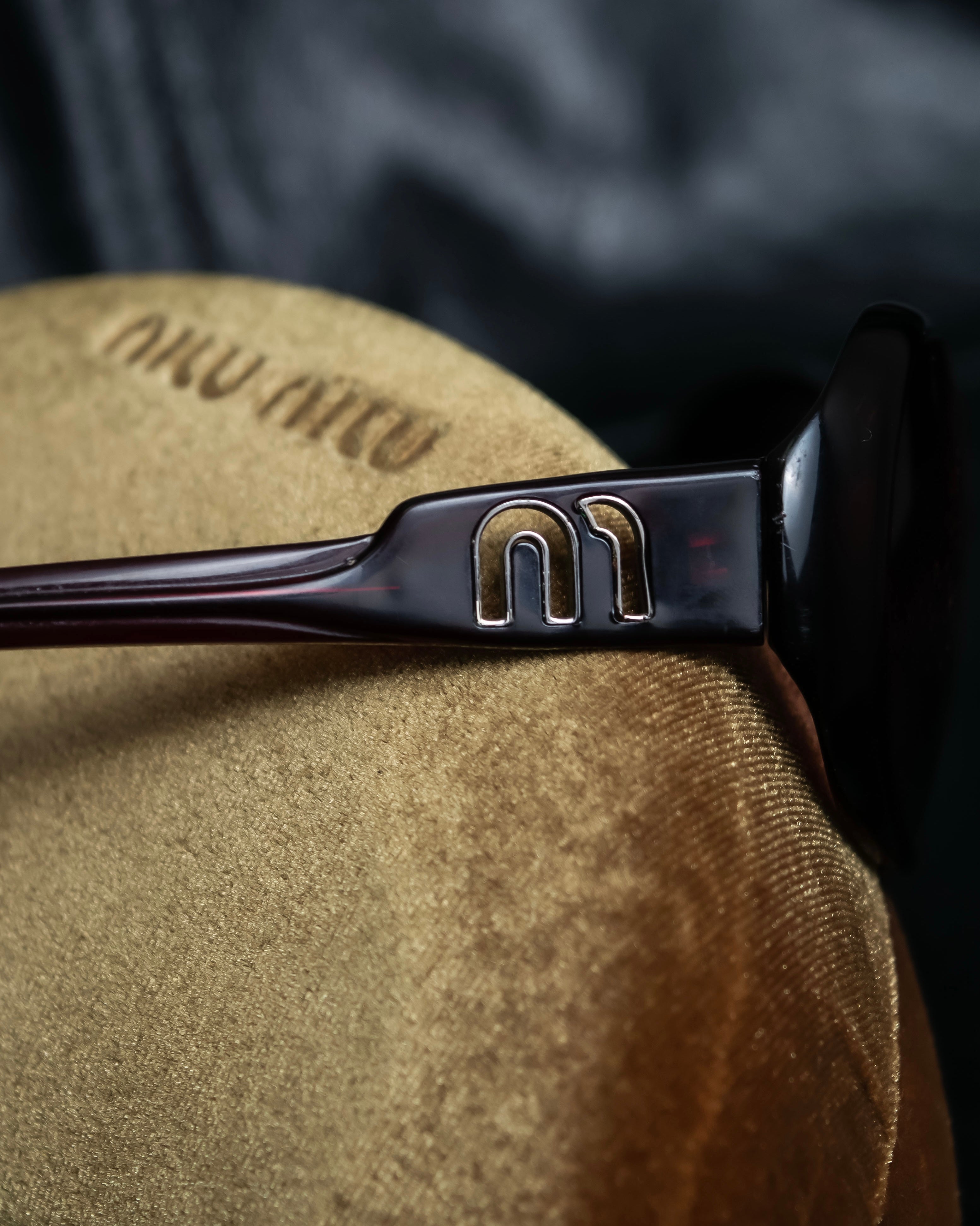 "Miu Miu" reddish brown sporty sunglasses