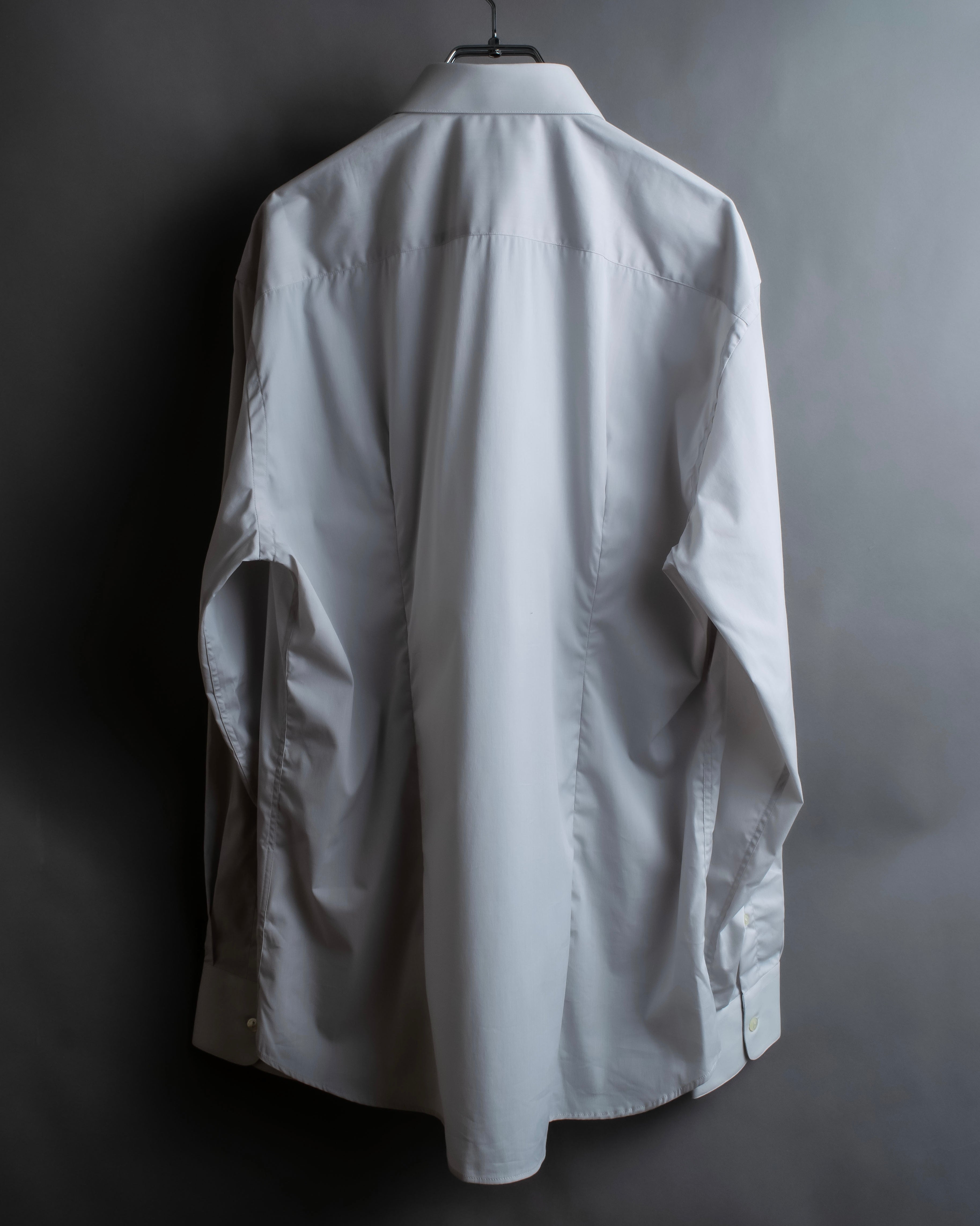 "DOLCE & GABBANA" Cuff logo engraved oversized shirt