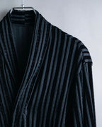 “Yohji Yamamoto +NOIR” Sheer rib summer knit jacket