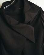 –SPECIAL– "Yohji Yamamoto" 98AW Sculptural asymmetric draped wool jacket