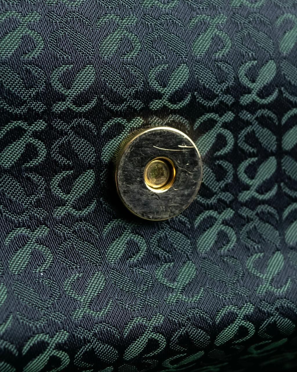 "LOEWE" Anagram pattern combination leather shoulder bag