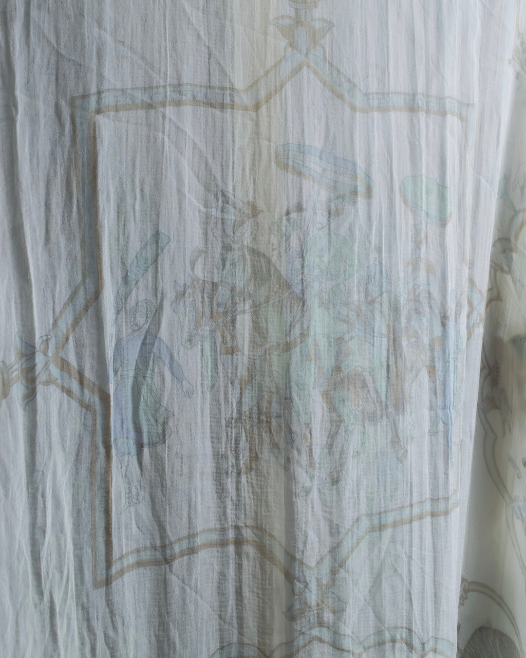 "HERMES" Margiela period abstract pattern shirt