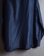 "LOEWE" 90's-00's Fly front silk shirt