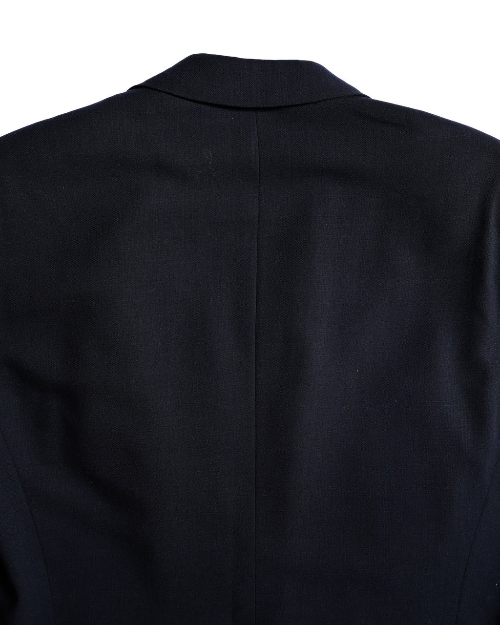 GIORGIO ARMANI/ Curved Lapel Oversized Double Breasted Tailored Jacket Navy