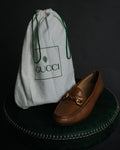 “GUCCI” 1980’s-1990’s Horsebit leather loafers