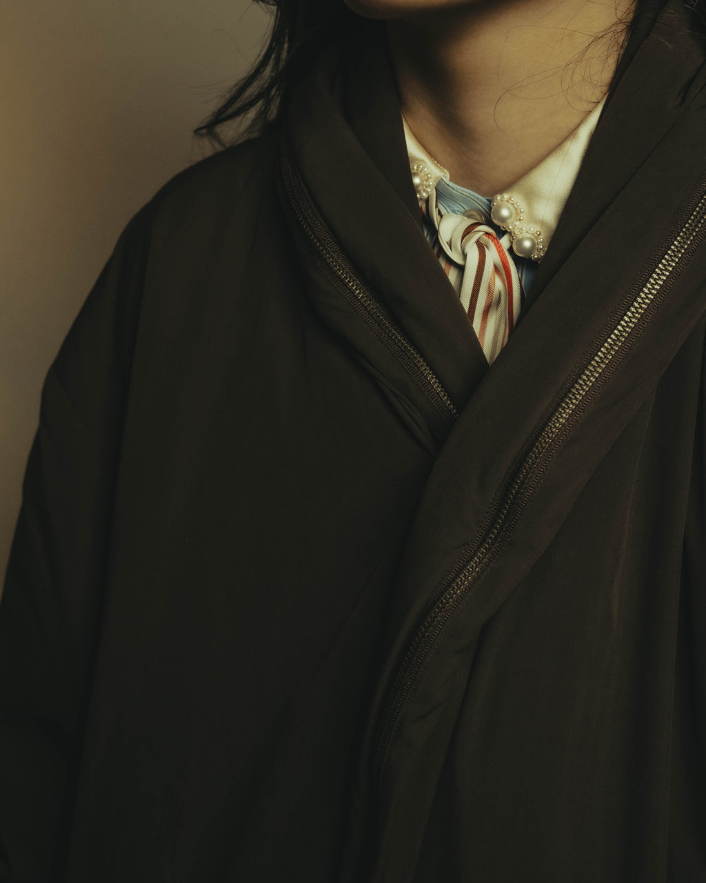-SPECIAL- "ISSEY MIYAKE MEN" 80's Sculptural padded parachute long coat