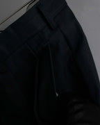 "YVES SAINT LAURENT" 00's shadow stripe pattern beautiful tailoring set up