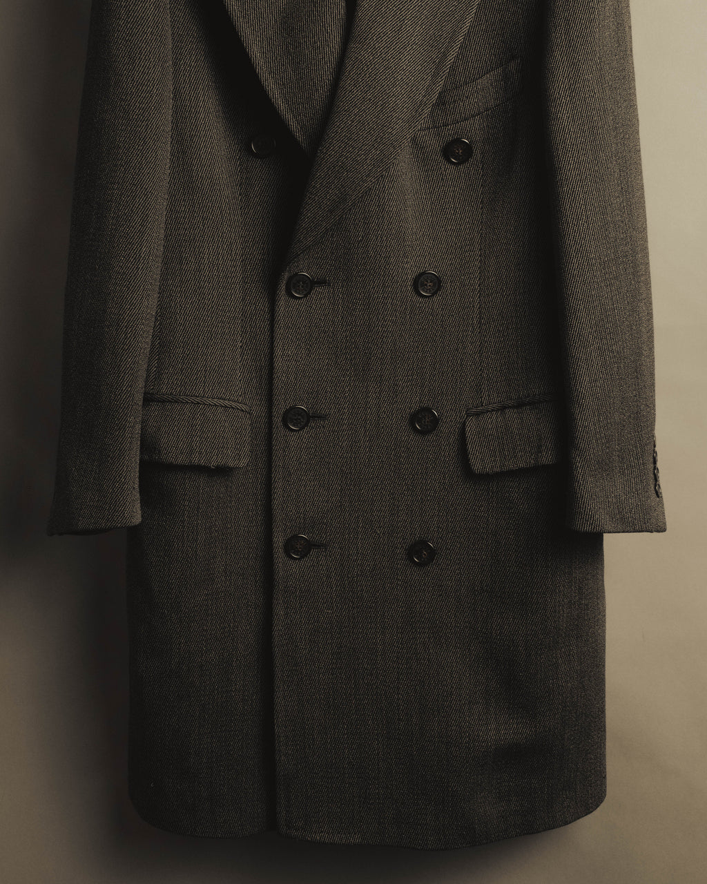 “GUCCI” Late 90’s-early 00’s military double breasted wool coat