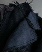 "tricot COMME des GARCONS" Fringe cut design tailored jacket