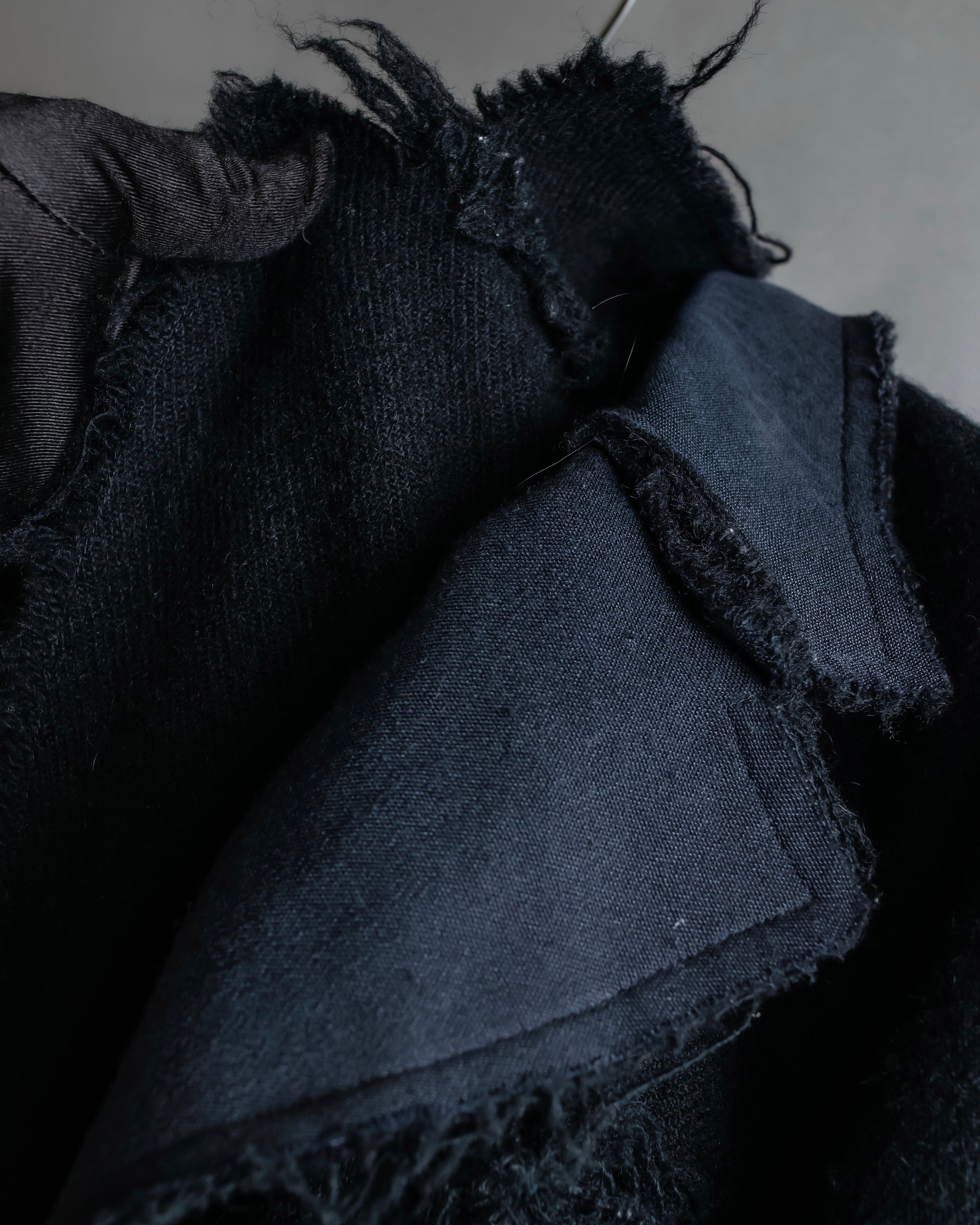 "tricot COMME des GARCONS" Fringe cut design tailored jacket