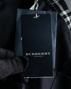 "BURBERRY" Tartan check pleated wrap skirt