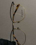 “Yohji Yamamoto” 2019-2021 Y motif browline optical glasse