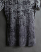 "JEAN PAUL GAULTIER JEANS" American comic book motif sheer short length pullover