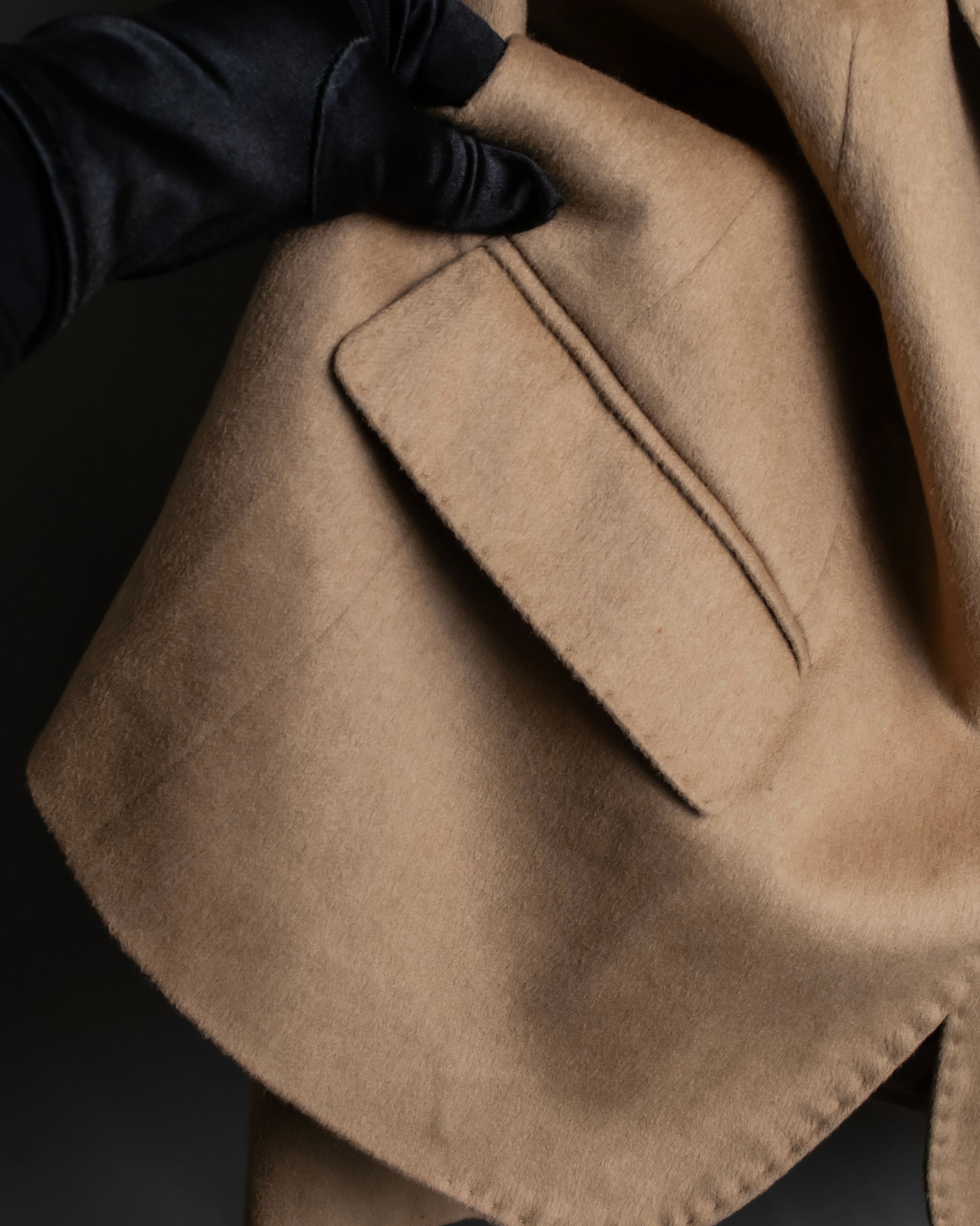 "Max Mara" Waist shape silhouette beige tailored jacket