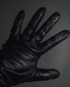 -SPECIAL- "HERMES" 90's Astrakhan combination leather gloves