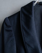 "GUCCI" Shawl collar glossy black jacket