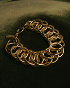 “LOEWE” 90’s-00’s gold ring chain bracelet