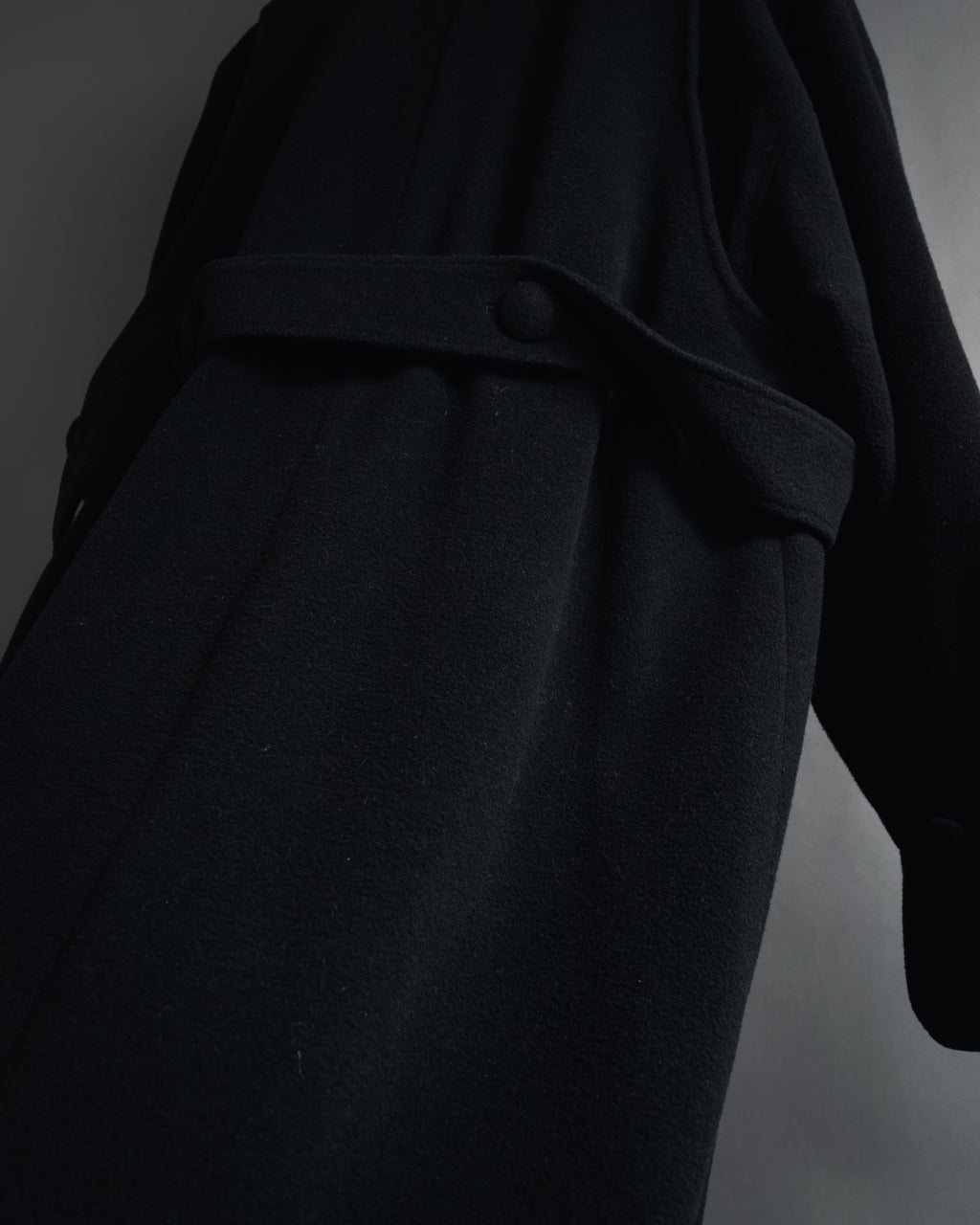 "Karl Lagerfeld" 80's-90's Round collar curvaceous coat