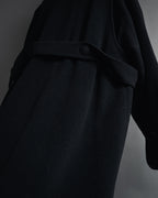 "Karl Lagerfeld" 80's-90's Round collar curvaceous coat