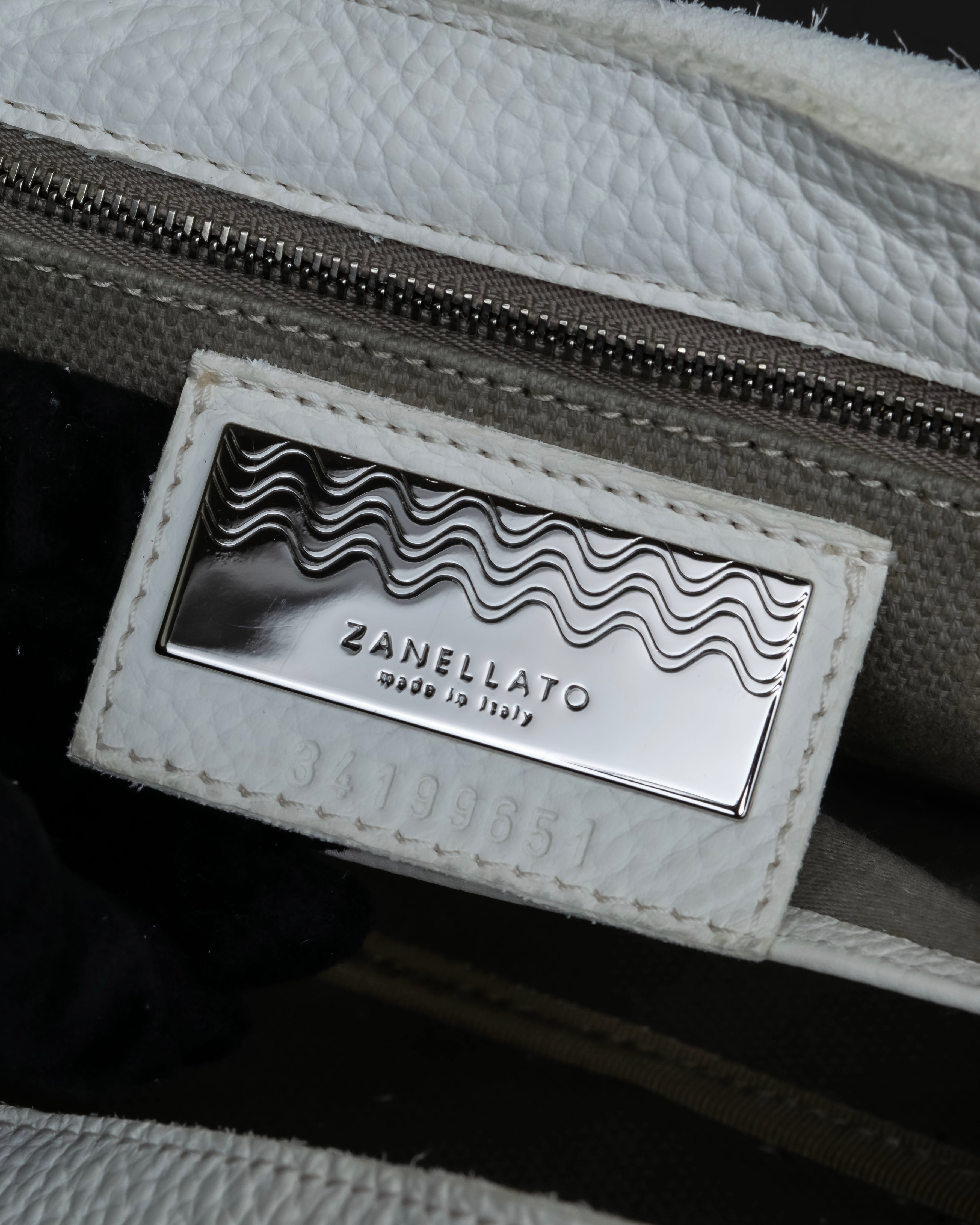 "ZANELLATO" Postina keyhole motif design 2-way leather bag