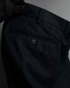 "YVES SAINT LAURENT" 00's shadow stripe pattern beautiful tailoring set up