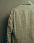 -SPECIAL- “Maison Martin Margiela” 2014SS raw-edge linen tailored jacket