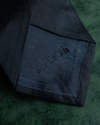 "JEAN PAUL GAULTIER" Leaf motif embroidered silk neck tie