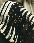 -SPECIAL- “GUCCI” 00’s-10’s Metallic printed sheer stole