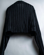 “Yohji Yamamoto +NOIR” Sheer rib summer knit jacket
