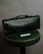 "E. MARINELLA Sottobraccio" Slide closure design 2way leather bag