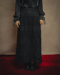 -SPECIAL- “tricot COMME des GARÇONS“ 2002SS Lace panel gathered skirt