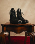 -SPECIAL- "JIL SANDER" 10's Sculptural gathered toe leather ankle boots