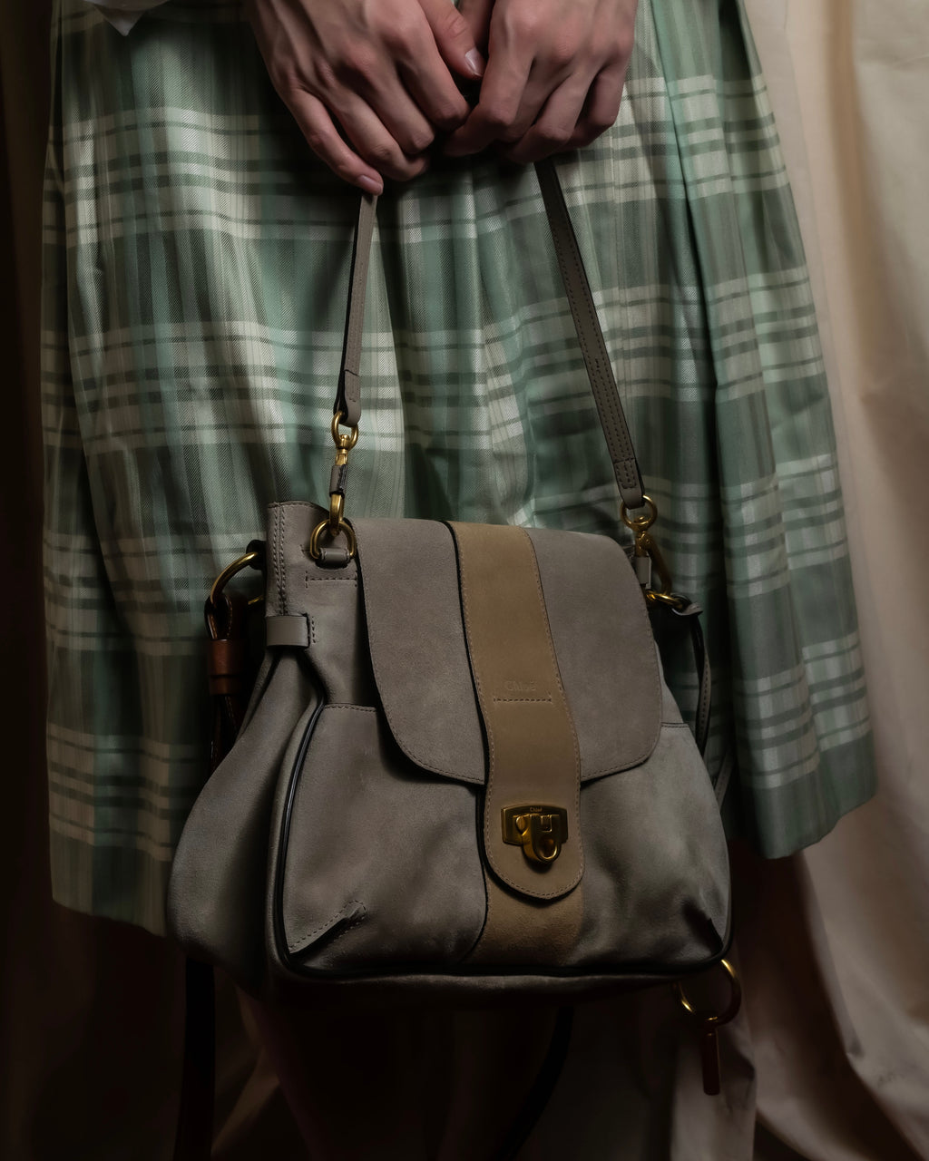 "Chloe" LEXA series 2way leather shoulder bag