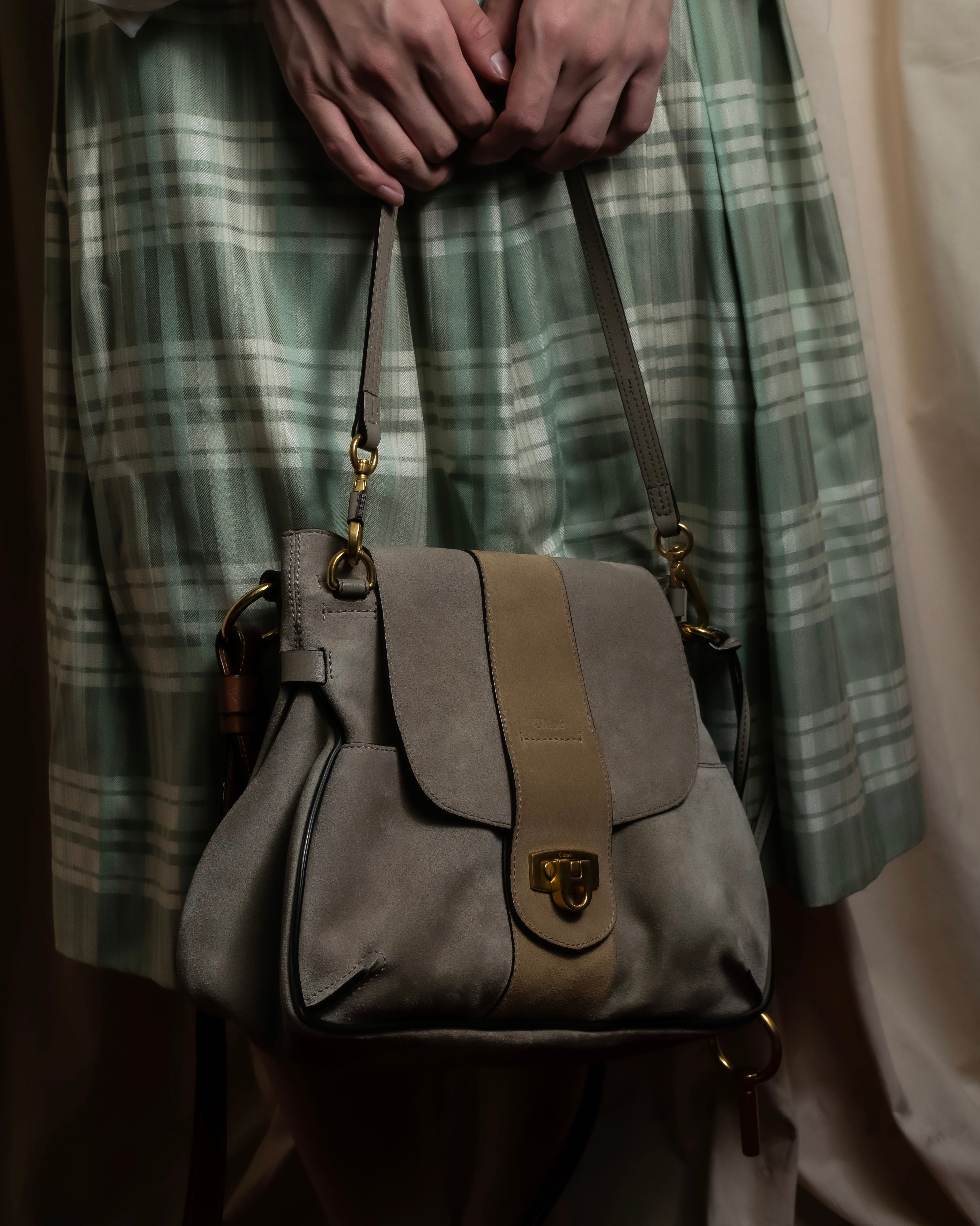 "Chloe" LEXA series 2way leather shoulder bag