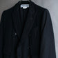 "COMME des GARCONS COMME des GARCONS" Peaked lapel double-breasted long tailored jacket