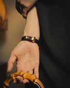 –SPECIAL– “HERMÈS” 10’s Mini dog anneaux triple ring leather bracelet