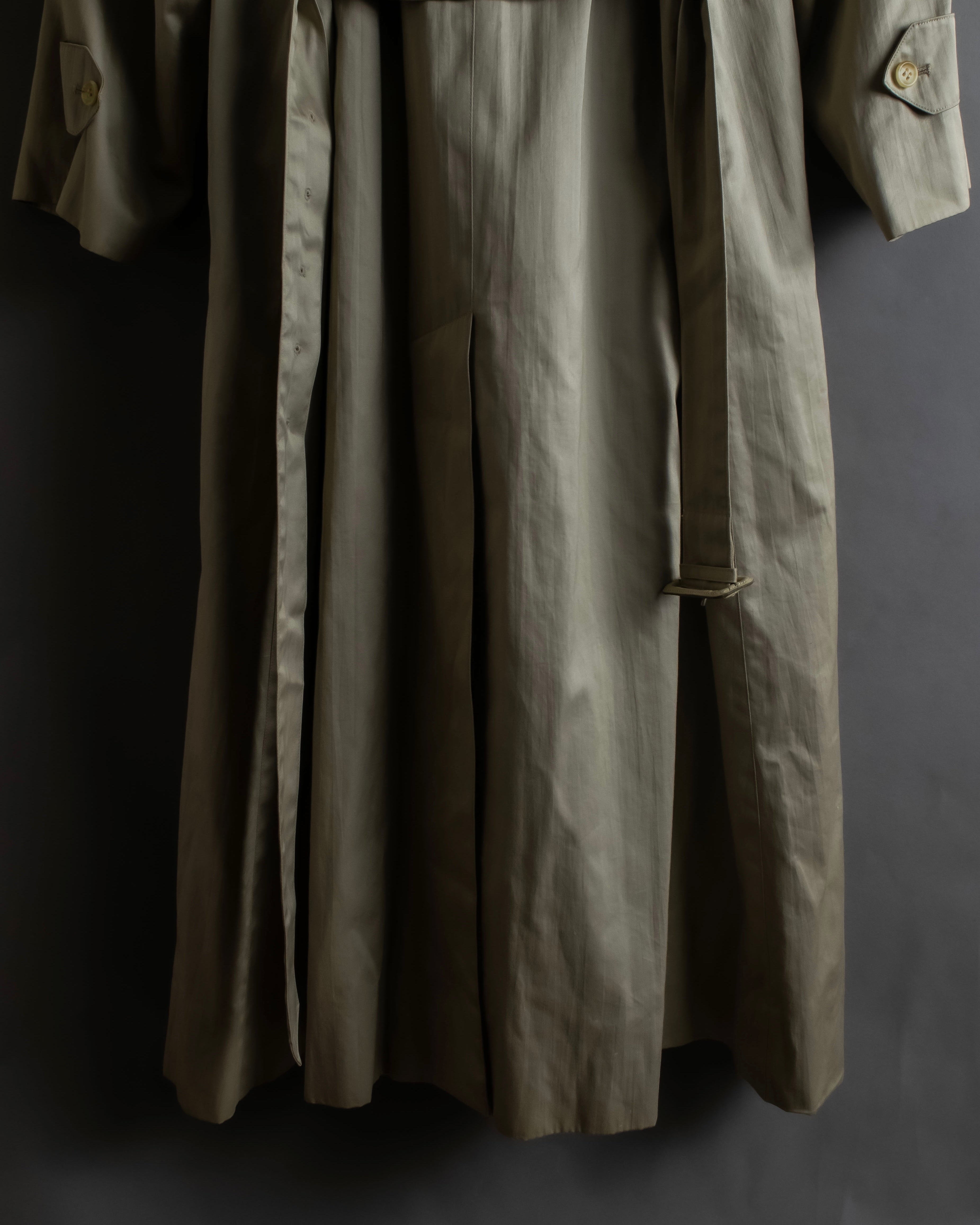 "BURBERRYS" Classic military detail maxi length trench coat
