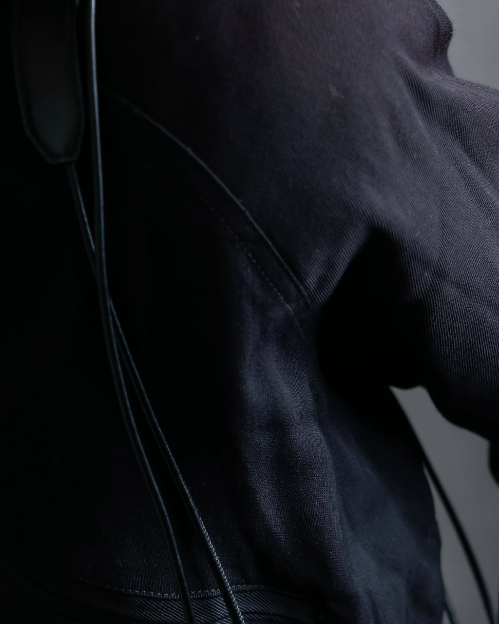 “JIL SANDER” Fringe detail flat drawstring shoulder bag