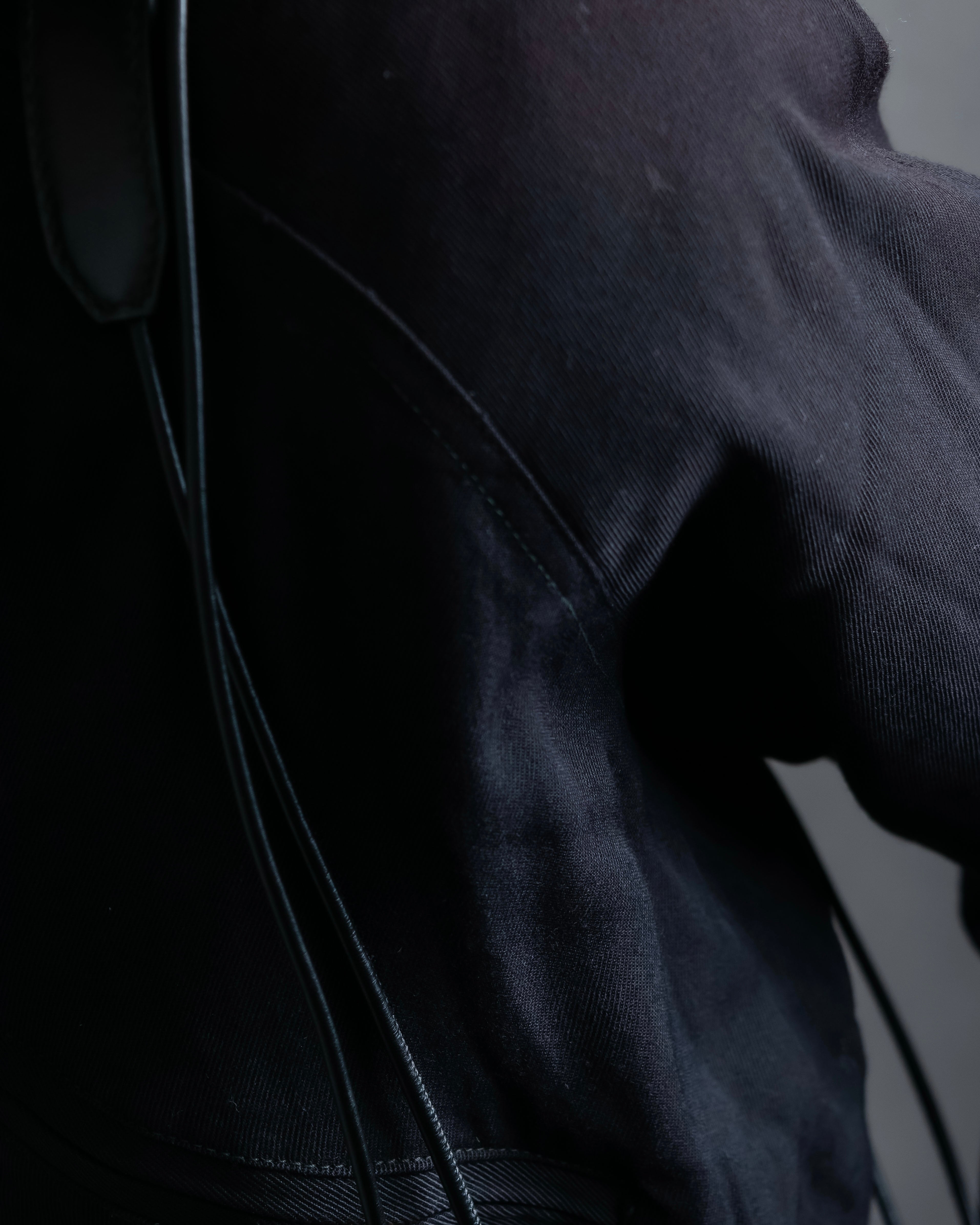 “JIL SANDER” Fringe detail flat drawstring shoulder bag