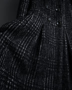 “MAX&Co.” Double-breasted houndstooth tweed coat