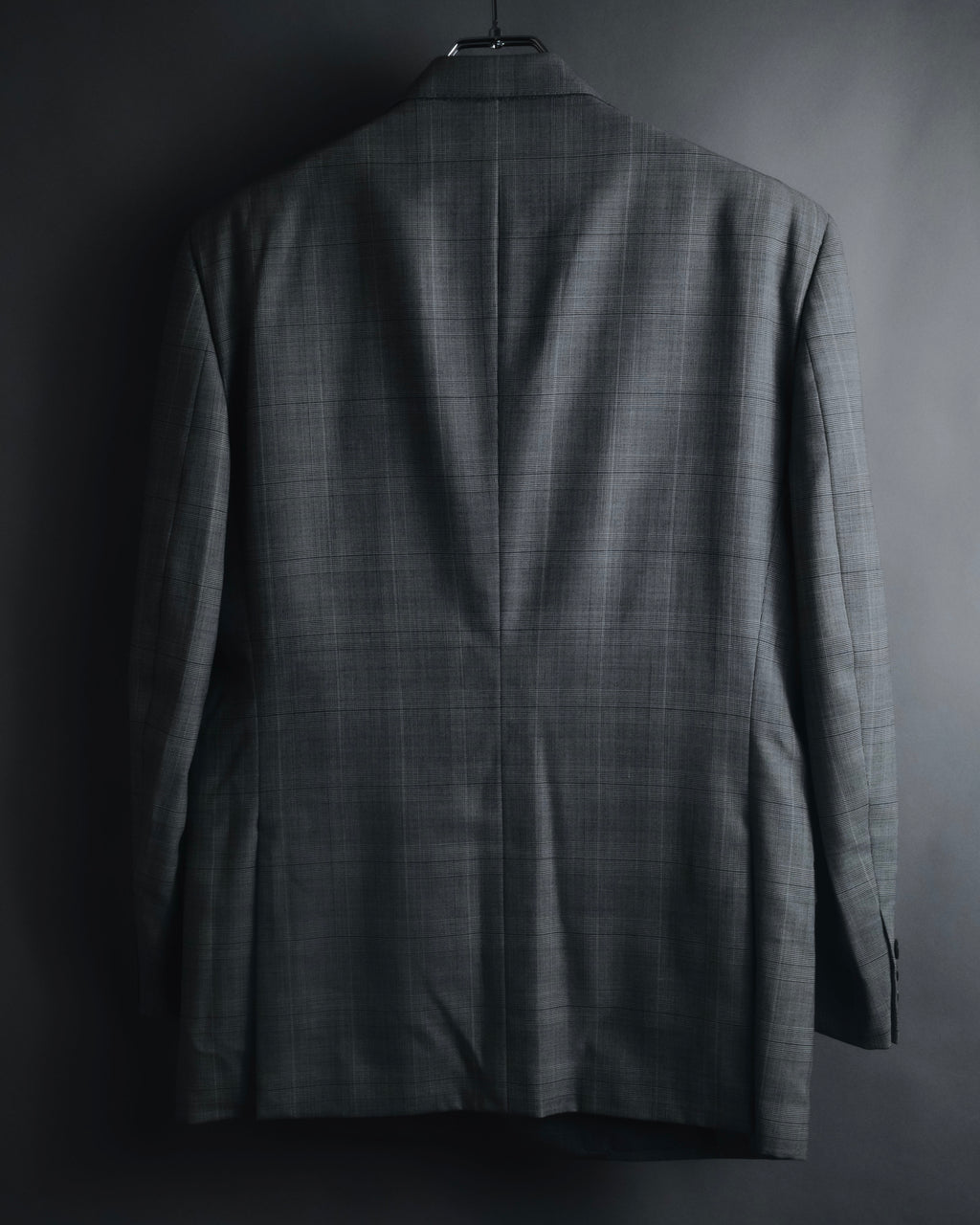 "YVES SAINT LAURENT" 80’s-90’s glen check tailored suit set