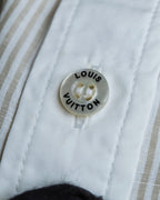 "LOUIS VUITTON" Ribbon frill design regular collar shirt