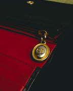 "Christian Dior" 80's-90's Black and red bifold wallet