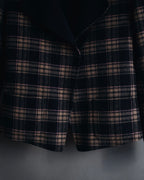 "WEEKEND MaxMara" 2010’s plaid virgin wool collarless jacket