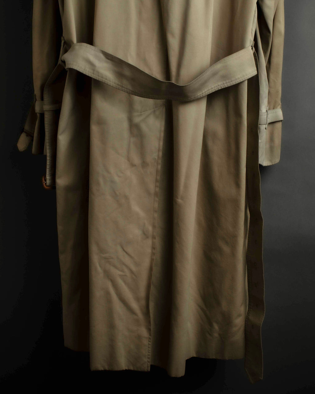 "BURBERRYS" Military detail single front stand collar coat